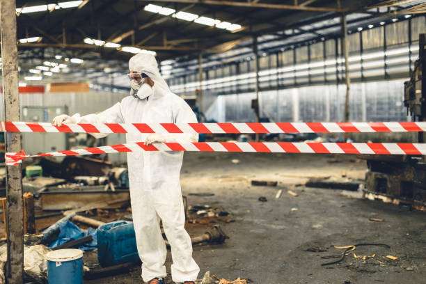 Professional Drug Lab Cleanup technician working in Robbins, IL